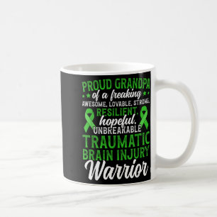 Proud Grandpa of A Traumatic Brain Injury Warrior Coffee Mug