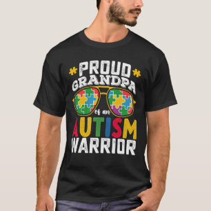 Proud Grandpa Of An Autism Warrior Family T-Shirt