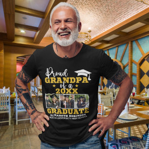 Proud Grandpa of the Graduate Photo collage T-Shirt