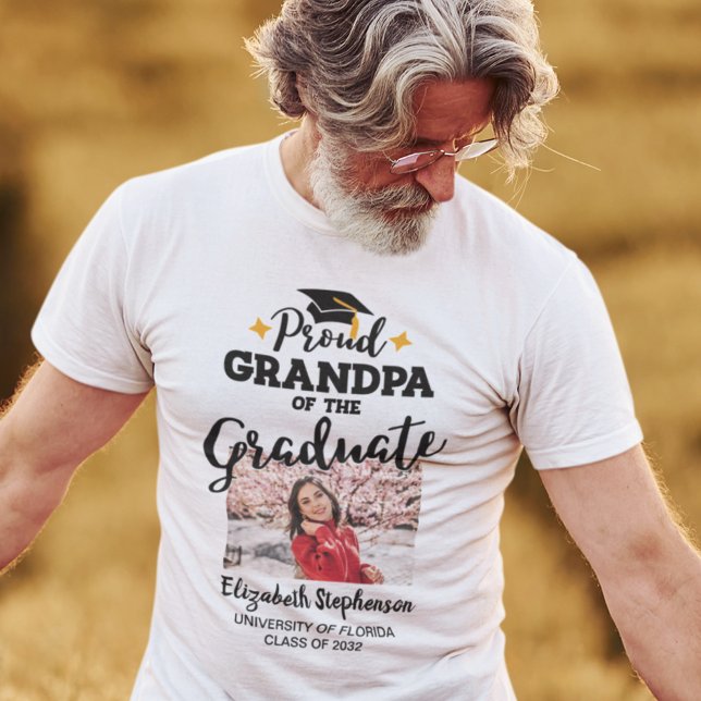 Proud Grandpa of the graduate photo name T-Shirt (Creator Uploaded)