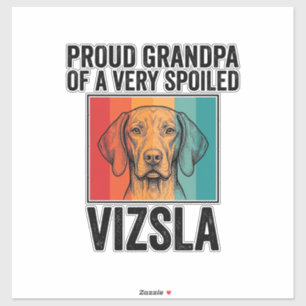 Proud Grandpa Vizsla Vintage Dog Lover Design_1
