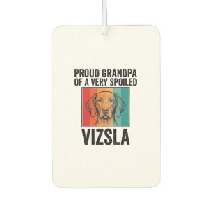 Proud Grandpa Vizsla Vintage Dog Lover Design_1 Car Air Freshener