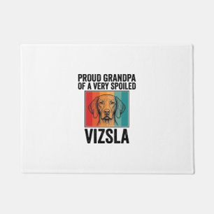 Proud Grandpa Vizsla Vintage Dog Lover Design_1 Doormat