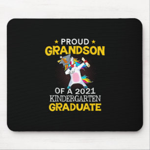 Proud Grandson 2021 Kindergarten Graduate Unicom Mouse Pad