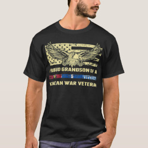 Proud Grandson Of A Korean War Veteran Military Ve T-Shirt