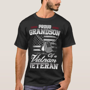 Proud Grandson Of A Vietnam Veteran Military Shirt