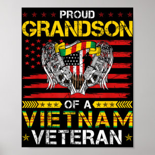 Proud Grandson Of A Vietnam Veteran Poster