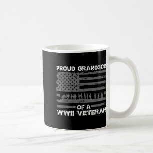 Proud Grandson Of A Wwii Veteran T Shirts For Men Coffee Mug