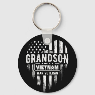 Proud Grandson Vietnam Vet Grandpa Veteran Key Ring