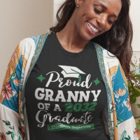 Proud Granny of 2023 graduate black green tassel
