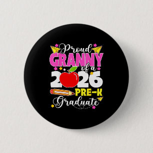 Proud granny of 2026 pre-k graduate mothers day 6 cm round badge