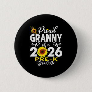 Proud granny of 2026 pre-k graduate mothers day 6 cm round badge