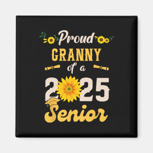 Proud Granny Of A Cl Of 2025 Senior Graduation Gra Magnet