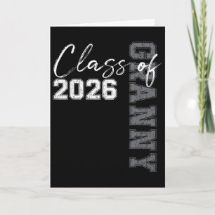 Proud Granny Of A Cl Of 2026 Graduate Senior 26 Card