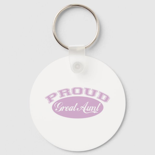 Proud Great Aunt Key Ring (Front)