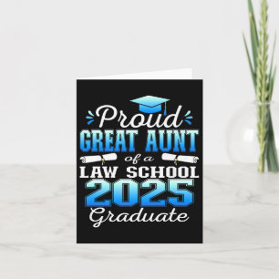 Proud Great Aunt Of 2025 Cl Law School Graduate Fa Card