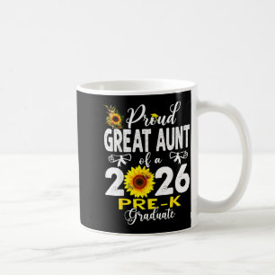 Proud great aunt of 2026 pre-k graduate mothers da coffee mug