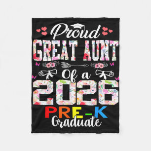 Proud great aunt of 2026 pre-k graduate mothers fleece blanket