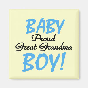 Proud Great Grandma Baby Boy Tshirts and Gifts Magnet