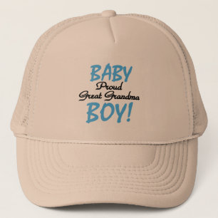 Proud Great Grandma Baby Boy Tshirts and Gifts Trucker Hat