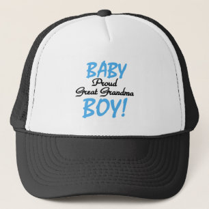 Proud Great Grandma Baby Boy Tshirts and Gifts Trucker Hat