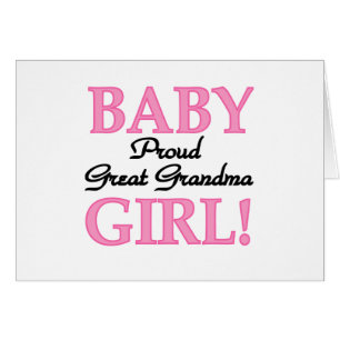 Proud Great Grandma Baby Girl Tshirts and Gifts