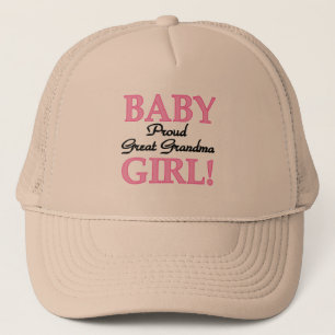 Proud Great Grandma Baby Girl Tshirts and Gifts Trucker Hat
