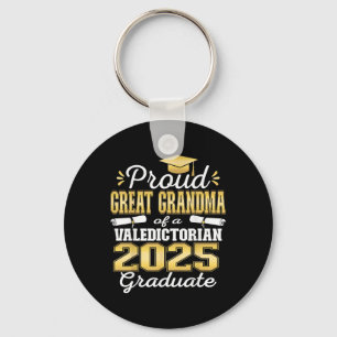 Proud Great Grandma Of 2025 Valedictorian Graduate Key Ring