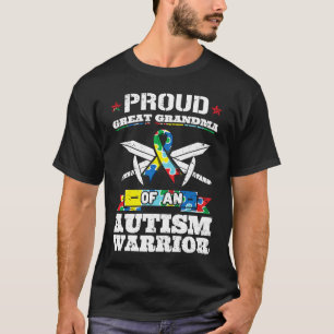 Proud Great Grandma Of An Autism Warrior Awareness T-Shirt