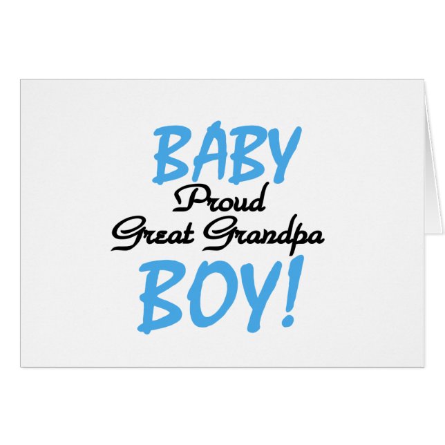 Proud Great Grandpa of Boy Tshirts and Gifts (Front Horizontal)