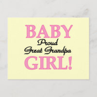 Proud Great Grandpa of Girl T-shirts and Gifts