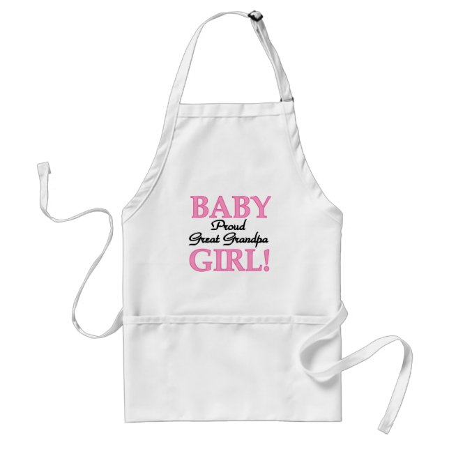 Proud Great Grandpa of Girl T-shirts and Gifts Standard Apron (Front)