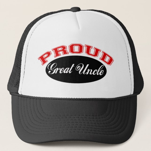 Proud Great Uncle Trucker Hat (Front)
