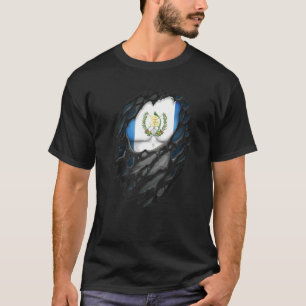 Proud Guatemalan Roots Heritage Torn Ripped Guatem T-Shirt