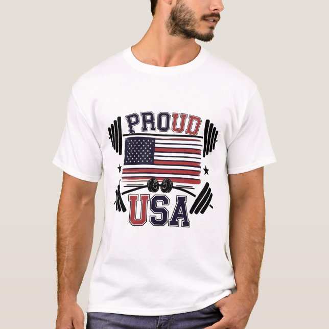 proud gym T-shirt design (Front)