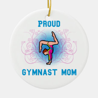 Proud Gymnast Mum Ceramic Ornament