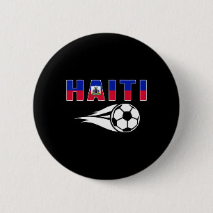 Proud Haiti Soccer Fans Jersey Haitian Flag Footby 6 Cm Round Badge