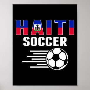 Proud Haiti Soccer Fans Jersey - Support Haitian F Poster
