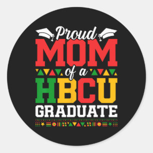 Proud Hbcu Graduate Mum African American Black His Classic Round Sticker