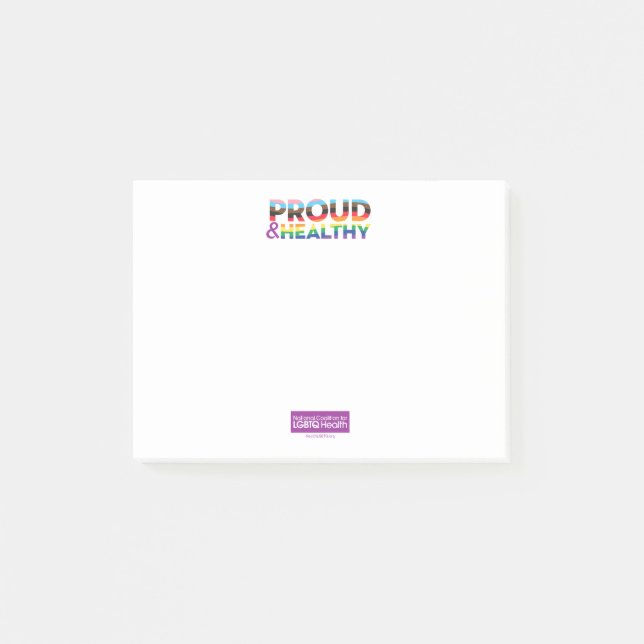 Proud & Healthy Post-It® Notes (Front)