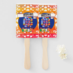 Proud Hispanic Heritage Month School Celebration Hand Fan