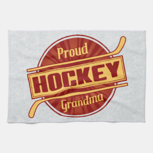 Proud Hockey Grandma Tea Towel