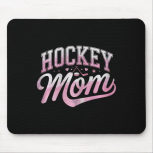 Proud Hockey Mom Simple Heart Design  Mouse Pad