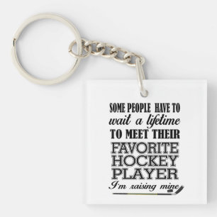 Proud Hockey Mum Photo Key Ring