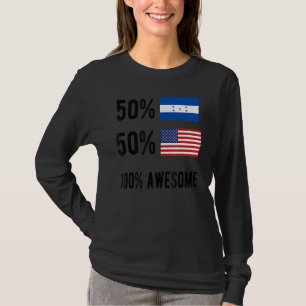 Proud Honduran American Flag Honduras Usa 1 T-Shirt