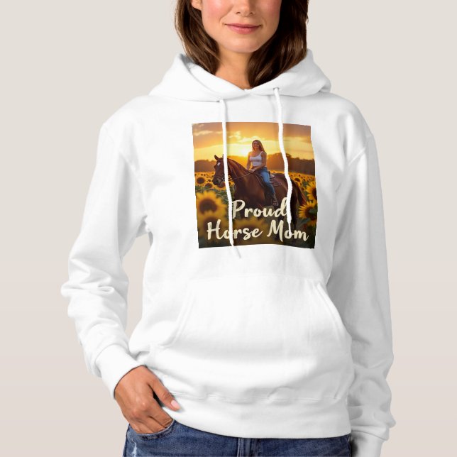 Proud Horse Mum Art Hoodie (Front)