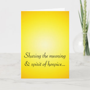 Proud Hospice Volunteer Thank You Card