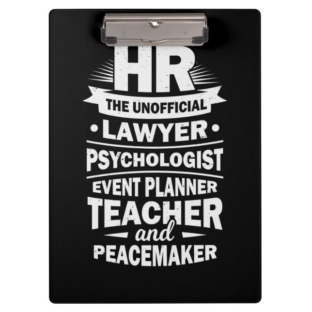 Proud Human Resources Clipboard (Front)