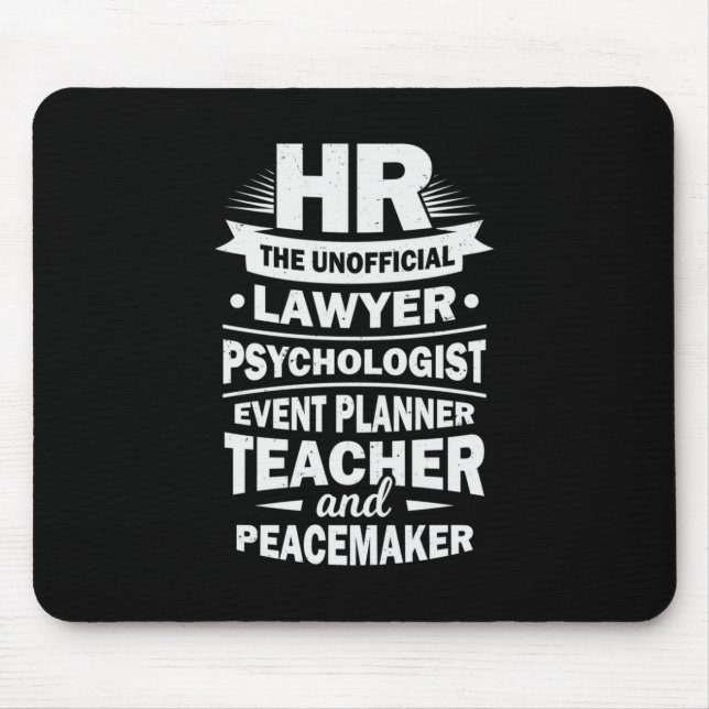 Proud Human Resources Mouse Pad (Front)