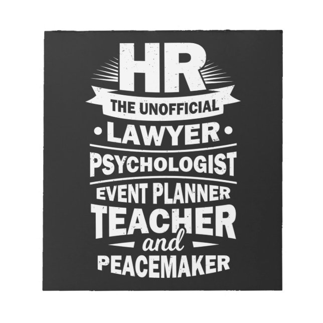 Proud Human Resources Notepad (Front)